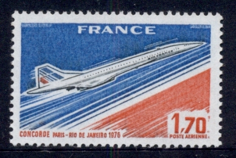 France-1976-Air-Mail-Concorde-MUH