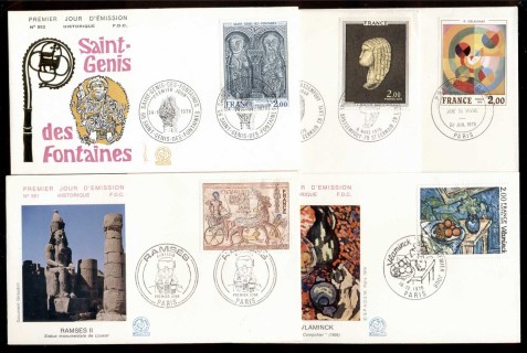 France-1976-Art-5x-FDC