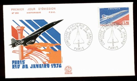 France-1976-Concorde-Paris-Rio-FDC