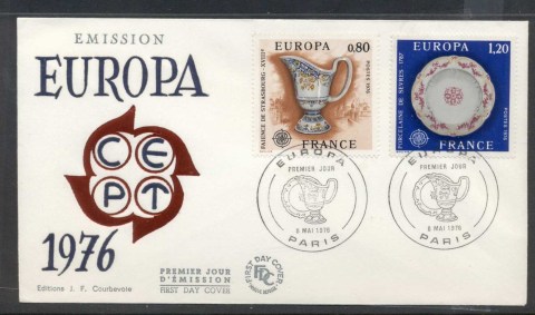 France-1976-Europa-Pottery-FDC