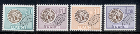 France-1976-Gallic-Coins-Precancel-MUH