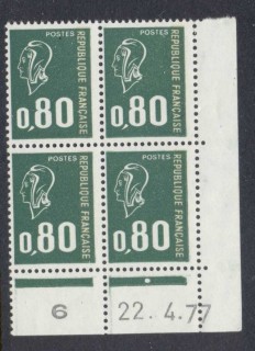 France-1976-Marianne-80c-green-blk4-MUH