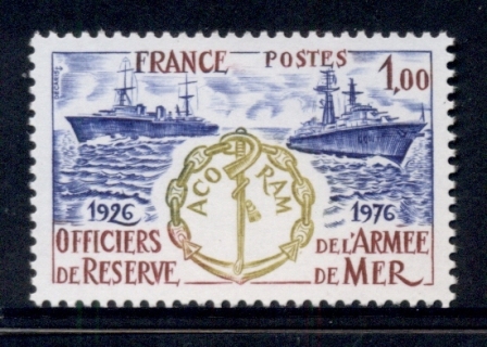 France-1976-Naval-Reserve-Officers-MUH