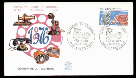 France-1976-Old-New-telephones-FDC