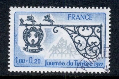 France-1976-Stamp-day-CTO-2