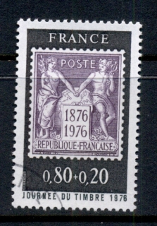 France-1976-Stamp-day-CTO