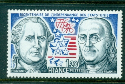 France-1976-USA-Bicentennial-MUH-Lot29201