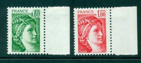 France-1977-8-Sabine-Defins-Phos-2-MUH-Lot29244