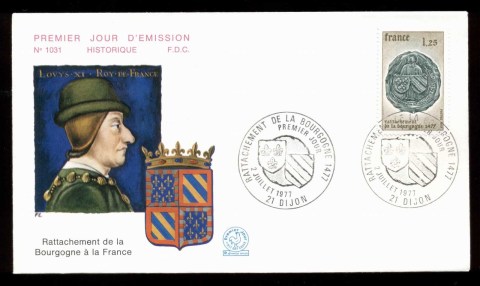 France-1977-Annexation-of-Burgundy-FDC