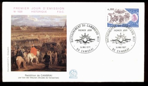 France-1977-Battle-of-Cambray-FDC