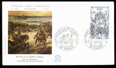 France-1977-Battle-of-Nancy-FDC