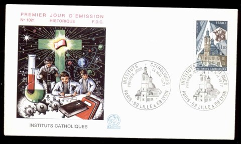 France-1977-Catholic-Institutes-FDC