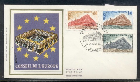 France-1977-Council-of-Europe-Strasbourg-FDC