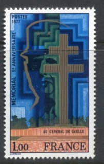 France-1977-De-Gaulle-Memorial-MUH