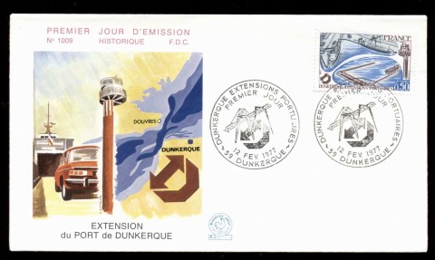 France-1977-Dunkirk-Harbour-FDC