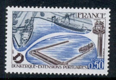 France-1977-Expansion-of-Dunkirk-Harbour-MUH