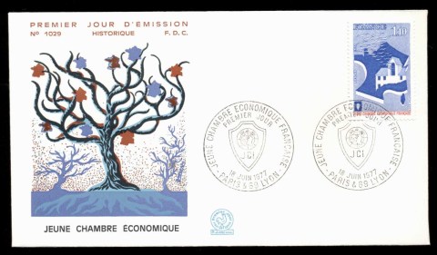 France-1977-Junior-Chamber-of-Commerce-FDC