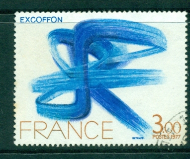 France-1977-Painting-Roger-Excoffon-FU-Lot29222