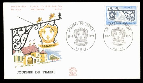 France-1977-Stamp-Day-FDC