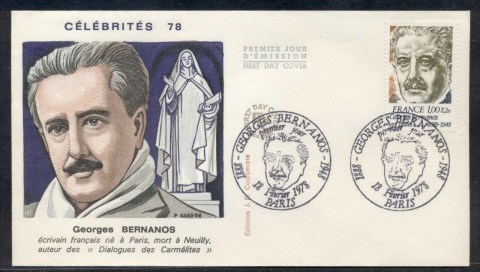 France-1978-Georges-Bernanos-FDC