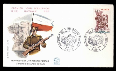 France-1978-Polish-Veterans-of-WWII-FDC