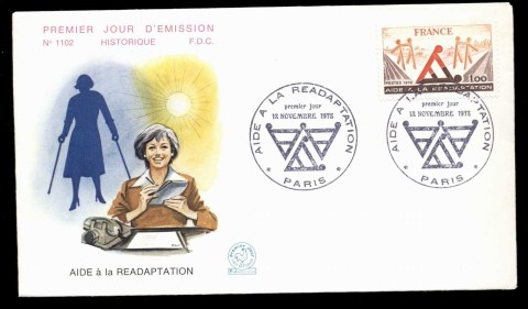 France-1978-Rehabilitation-for-the-Handicapped-FDC