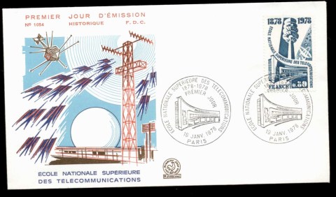 France-1978-Telecommunications-School-FDC