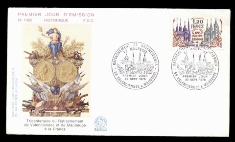 France-1978-Valenciennes-Maubeuge-FDC