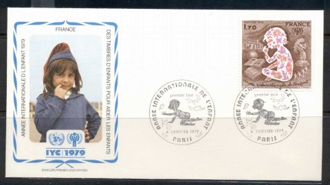 France-1979-IYC-International-year-of-the-Child-FDC