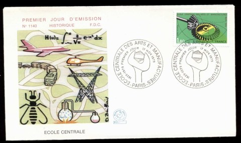 France-1979-Technical-School-FDC