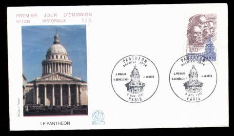 France-198-The-Pantheon-FDC