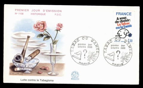 France-1980-Fight-against-Cigarette-Smoking-FDC