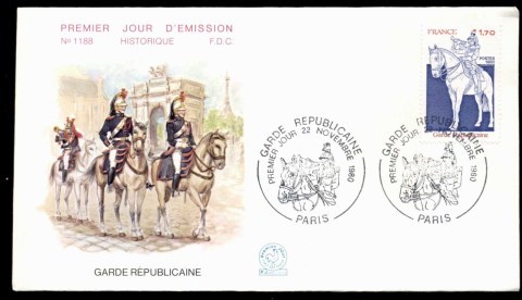 France-1980-Guardsman-FDC