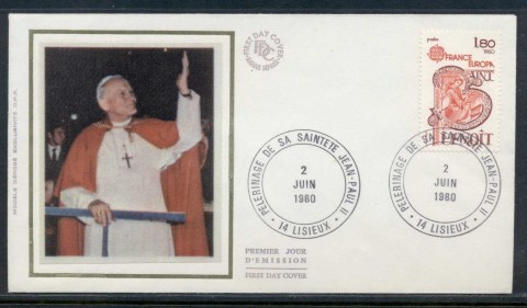 France-1980-Pope-jean-Paul-II-FDC