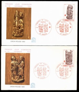 France-1980-Red-Cross-2x-FDC