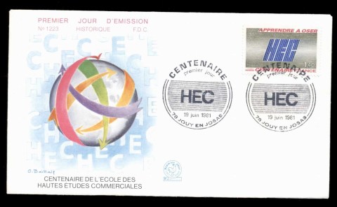 France-1981-College-for-Commercial-Studies-FDC