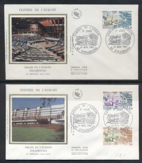 France-1981-Council-of-Europe-2x-FDC