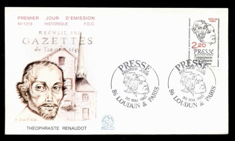 France-1981-La-Gazette-FDC