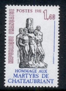 France-1981-Martyrs-of-Chateaubriand-MUH