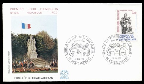 France-1981-Martyrs-of-Chateaubriant-FDC