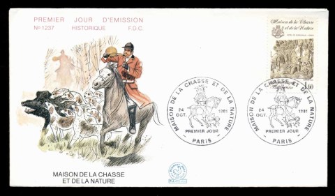 France-1981-Museum-of-Hunting-Nature-FDC