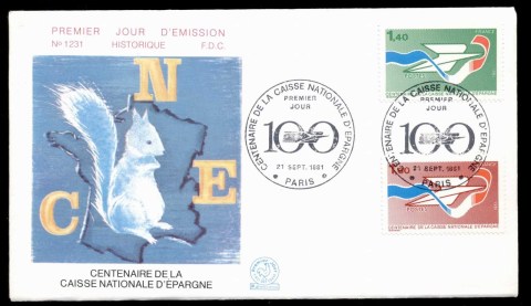 France-1981-National-Savings-Bank-FDC