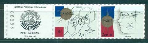 France-1981-PHILEXFRANCE-Stamp-Ex-Str3-MUH-lot45497