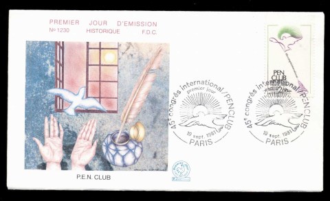 France-1981-Pen-Club-FDC