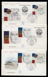 France-1981-Philex-France-3x-FDC