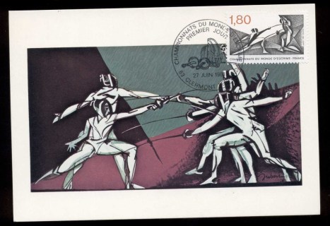 France-1981-World-Fencing-Championships-Maxicard