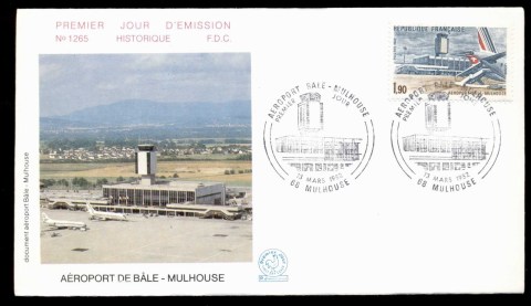 France-1982-Bale-Mulhouse-Airport-FDC