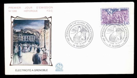 France-1982-Electric-Street-Lighting-FDC