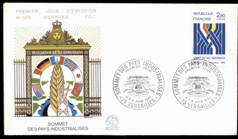 France-1982-Industrialised-Countries-Summit-Meeting-FDC