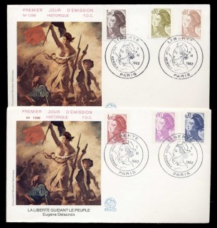 France-1982-Liberty-2x-FDC